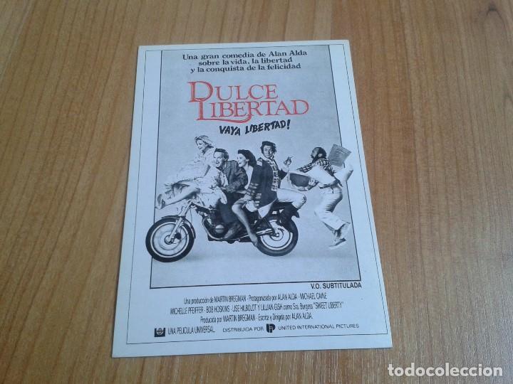 Cine: Michelle Pfeiffer -- Dulce Libertad -- Michael Caine -- Postal Cartel pel&iacute;cula -- Cine