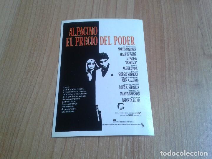 Cine: Michelle Pfeiffer - El Precio del Poder - Al Pacino - Brian de Palma - Postal Cartel pel&iacute;cula - Cine