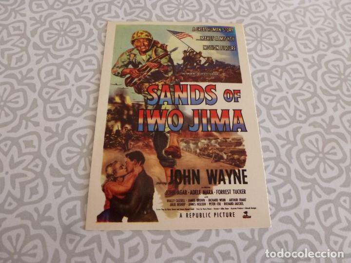 Cinema: FOTO-POSTAL CINE NO CIRCULADA- ARENAS SANGRIENTAS (SANDS OF IWO JIMA)