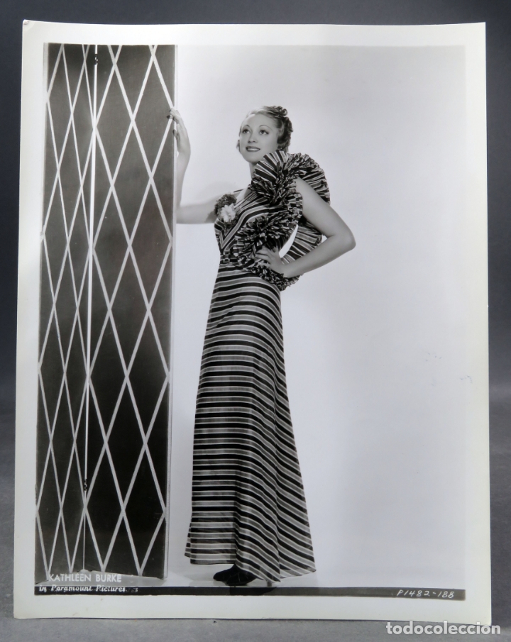 Cine: Foto original prensa Kathleen Burke Paramount a&ntilde;os 30 26 cm x 20 cm