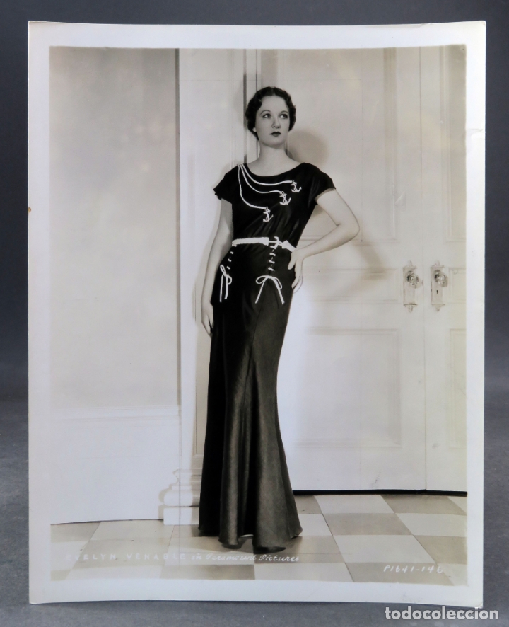 Kino: Foto original prensa Evelyn Venable Paramount a&ntilde;os 30 26 cm x 20 cm