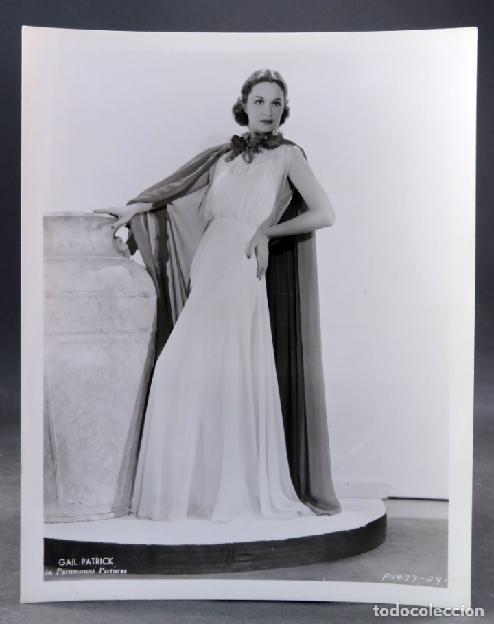 Kino: Foto original prensa Gail Patrick Paramount a&ntilde;os 30 26 cm x 20 cm