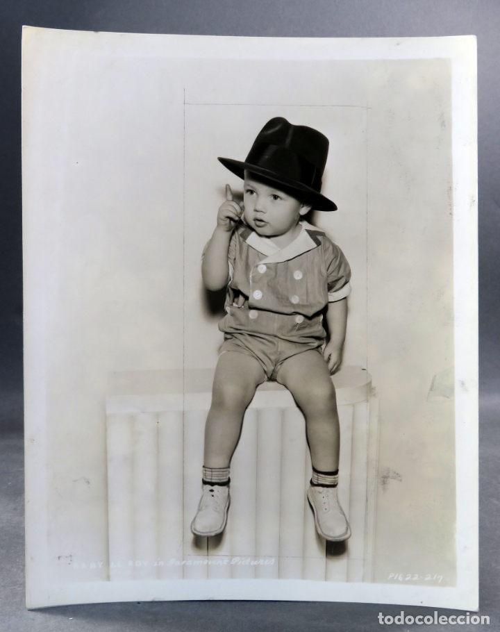 Kino: Foto original prensa Baby Leroy Paramount a&ntilde;os 30 26 cm x 20 cm