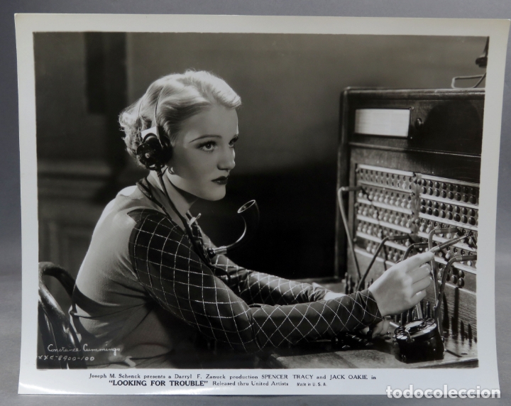 Kino: Foto original prensa Constance Cummings En busca de aver&iacute;as 1934 26 cm x 20 cm