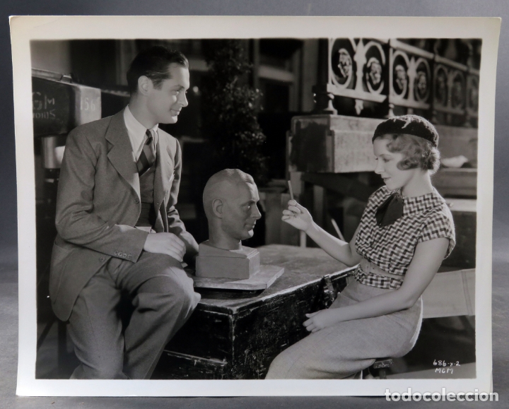 Cine: Foto original prensa pel&iacute;cula Helen Hayes y Robert Montgomery Another Language 1933 26 cm x 20 cm
