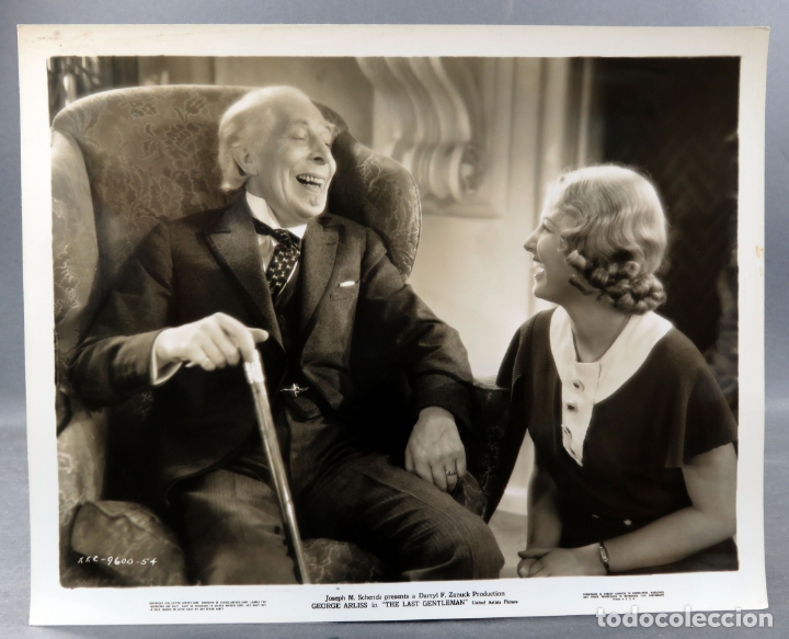 Cine: Foto original prensa pel&iacute;cula The Last Gentleman George Arliss 1934 26 cm x 20 cm