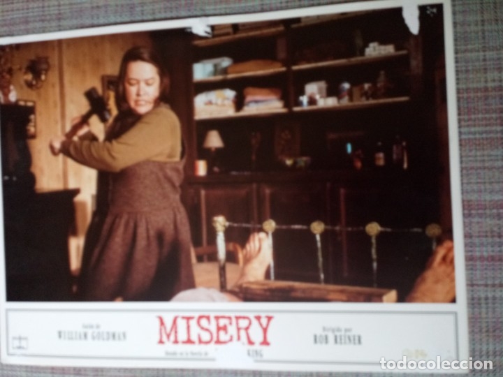 Cine: FOTOCROMOS DE PEL&Iacute;CULA. MISERY, JAMES CAAN, COMPLETO 11 UNIDADES.