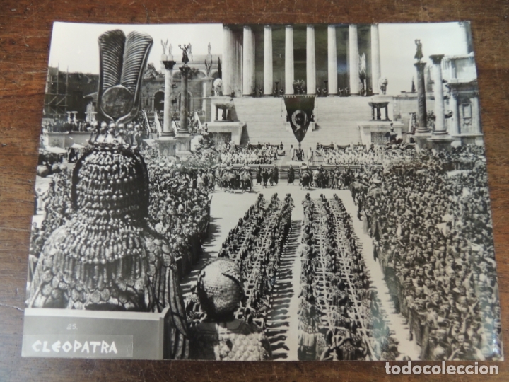 Cine: cleopatra - foto b/n original -  escena scene