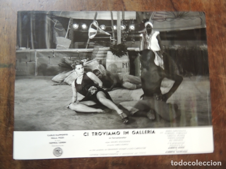 Cine: ci troviamo in galleria - foto b/n original - sofia sophia loren