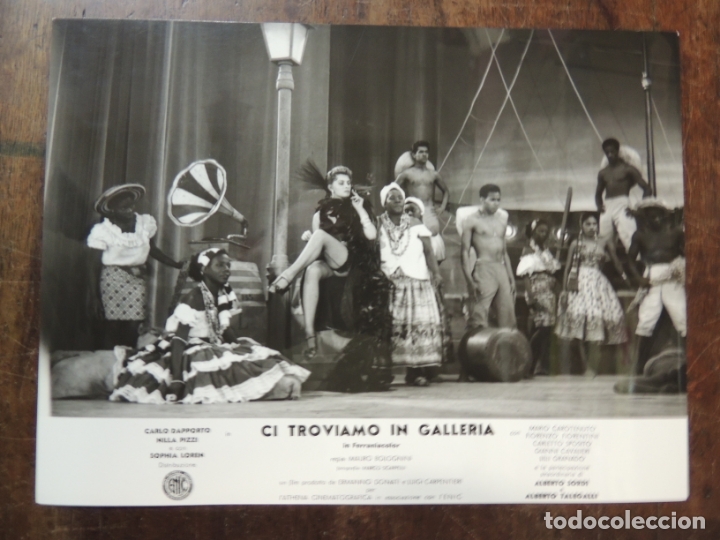 Cine: ci troviamo in galleria - foto b/n original - sofia sophia loren