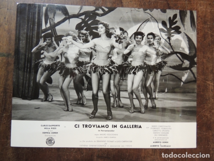 Cine: ci troviamo in galleria - foto b/n original - sofia sophia loren