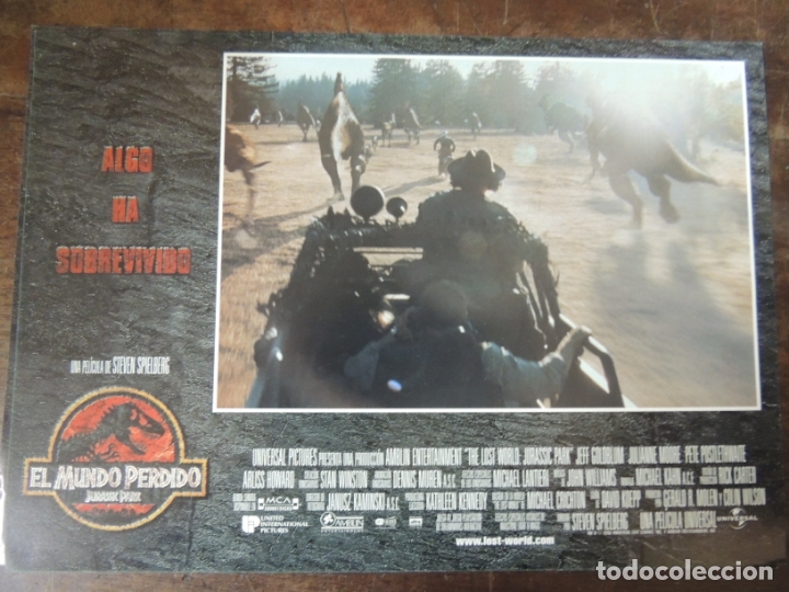 Cine: jurassic park el mundo perdido - 12 fotocromos originales - steven spielberg the lost world