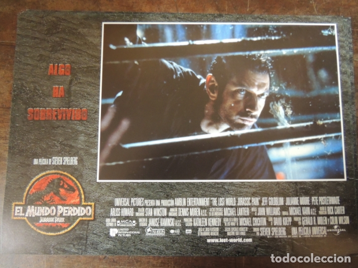 Cine: jurassic park el mundo perdido - fotocromo original - steven spielberg the lost world jeff golblum