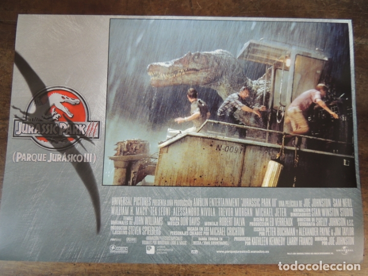 Cine: jurassic park 3 III - fotocromo original steven spielberg joe johnston dinosaur