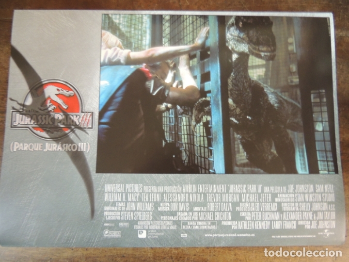 Cine: jurassic park 3 III - fotocromo original steven spielberg joe johnston dinosaur