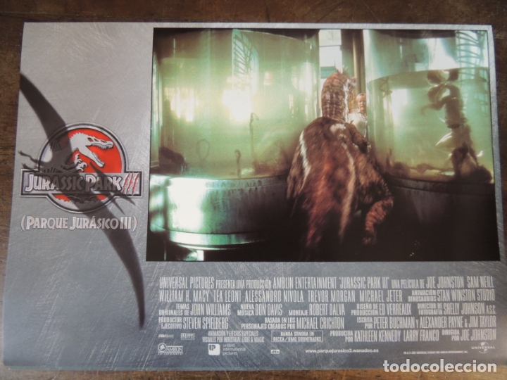 Cine: jurassic park 3 III - fotocromo original steven spielberg joe johnston dinosaur