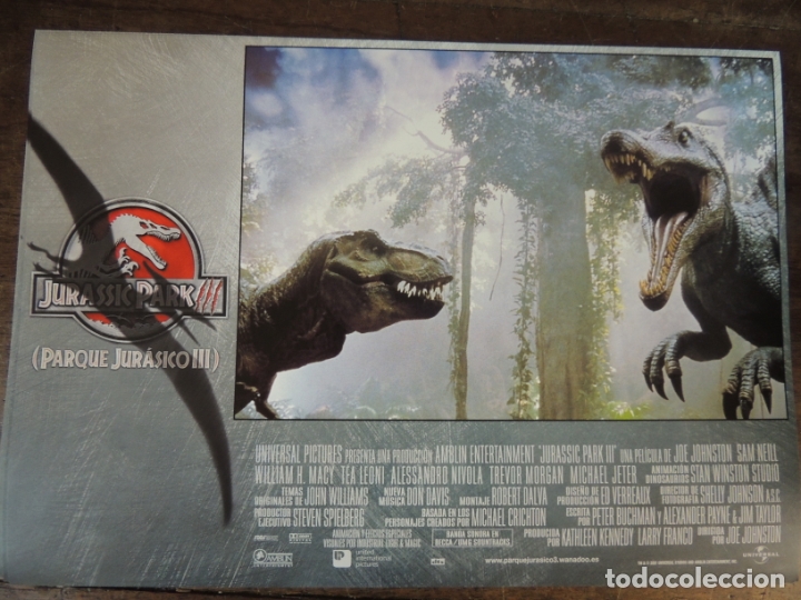 Cine: jurassic park 3 III - fotocromo original steven spielberg joe johnston dinosaur