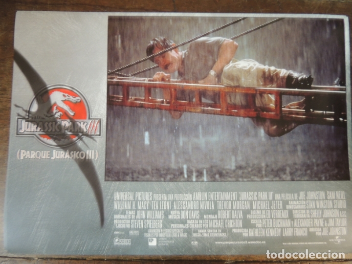 Cine: jurassic park 3 III - fotocromo original steven spielberg joe johnston william h macy