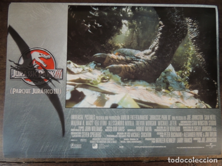 Cine: jurassic park 3 III - fotocromo original steven spielberg joe johnston dinosaur