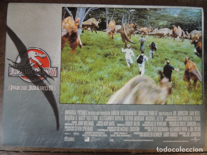 Cine: jurassic park 3 III - fotocromo original steven spielberg joe johnston dinosaur