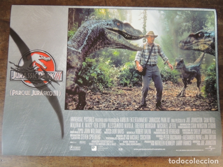 Cine: jurassic park 3 III - fotocromo original steven spielberg joe johnston dinosaur