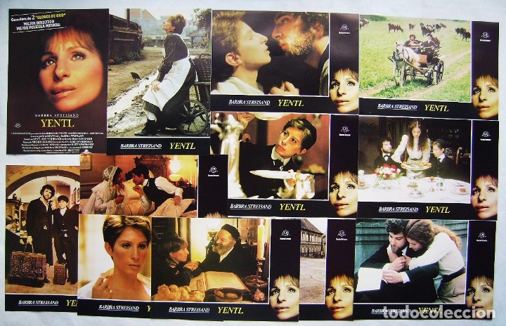 Cine: YENTL. JUEGO COMPLETO DE 12 FOTOCROMOS.1983.