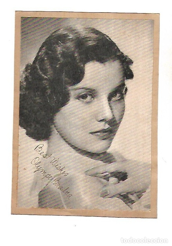 Cin&eacute;ma: FOTOGRAFIA DE ARTISTA. OLYMPE DRADNA. 12 X 18CM.