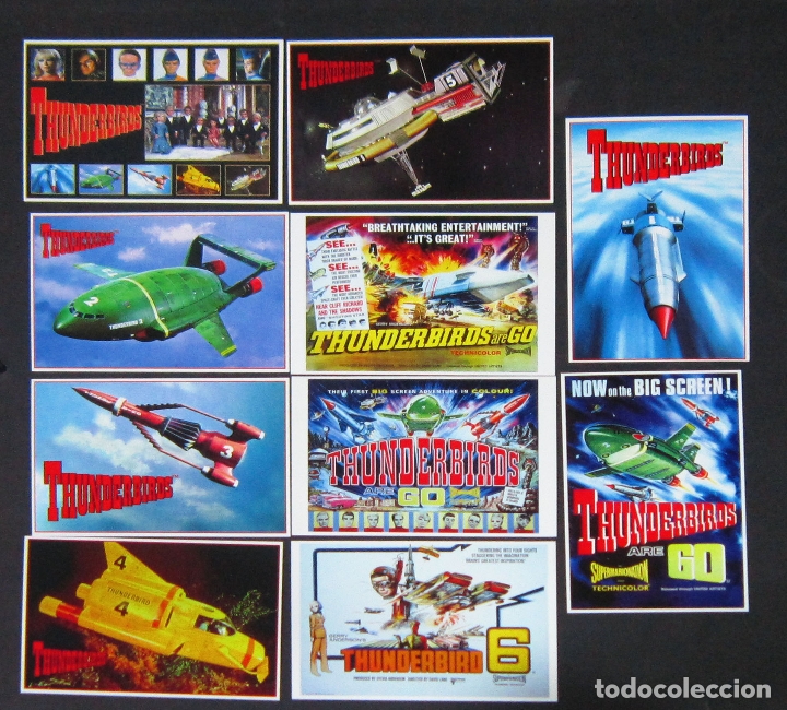 Kino: LPC 011 GUARDIANES DEL ESPACIO THUNDERBIRDS 10 POSTALES 10x15 cm