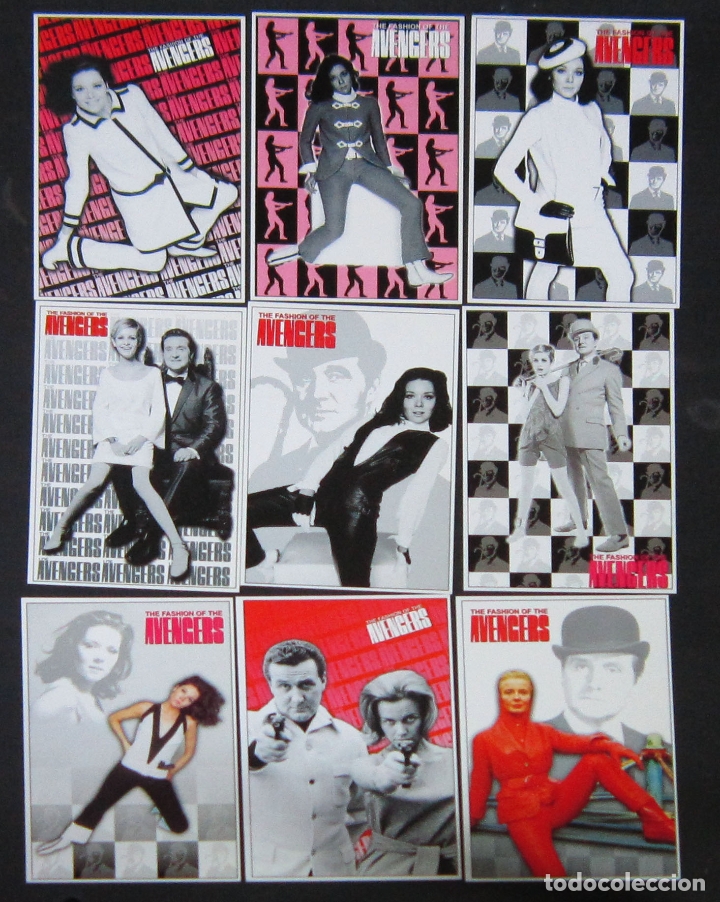 Cine: LPC 013 LOS VENGADORES PATRICK MACNEE DIANA RIGG 9 POSTALES 10x15 cm