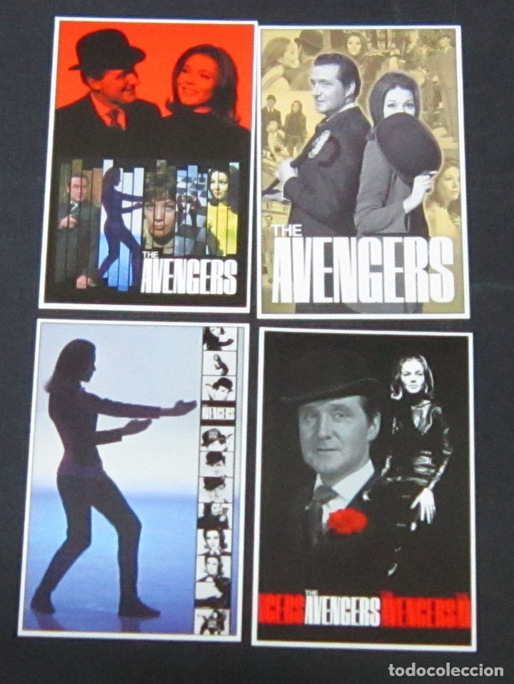 Cine: LPC 014 LOS VENGADORES PATRICK MACNEE DIANA RIGG 4 POSTALES 10x15 cm