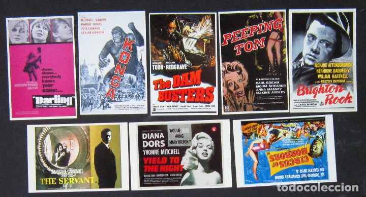Cinema: LPC 028 BRITISH CINEMA CINE INGLES 40'S-60'S 8 POSTALES 10x15 cm