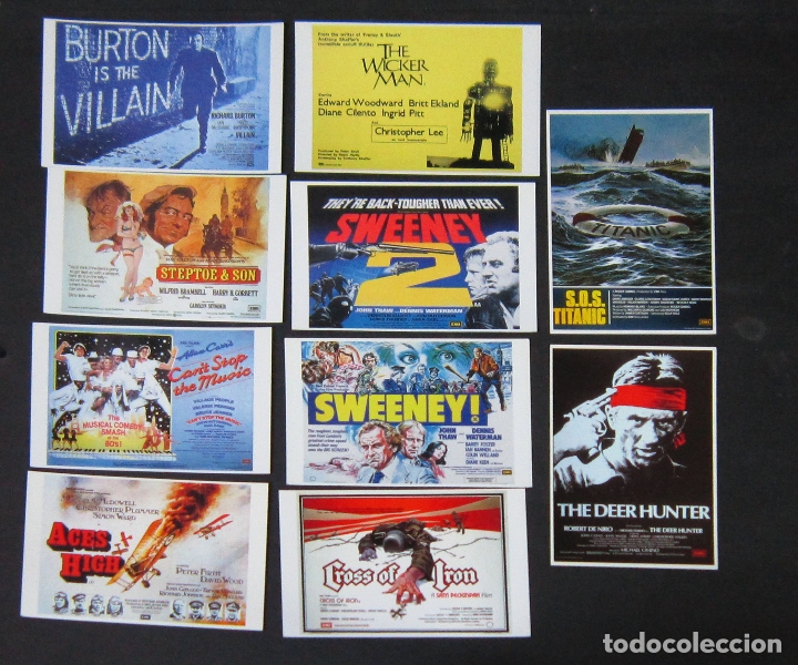 Cinema: LPC 029 BRITISH CINEMA CINE INGLES 70'S-80'S + EMI 10 POSTALES 10x15 cm