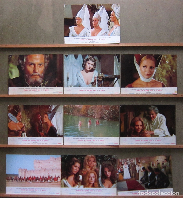 Kino: ZT10 CUANDO LOS MARIDOS IBAN A LA GUERRA ARTURO FERNANDEZ SET 10 FOTOCROMOS ORIG ESTRENO