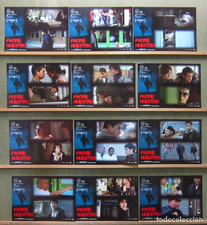 Cinema: ZT29 PADRE NUESTRO CHRISTOPHER ZALLA SET COMPLETO 12 FOTOCROMOS ORIGINAL ESTRENO