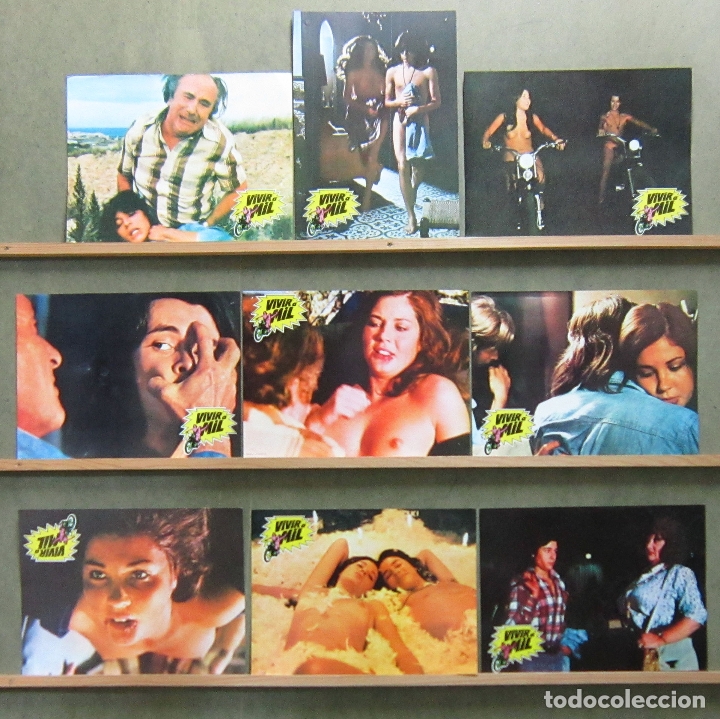 Cine: ZT24 VIVIR A MIL VERONICA MIRIEL DESNUDA JOSE CAMPOS RONNY TUNA SET 9 FOTOCROMOS ORIGINAL ESTRENO