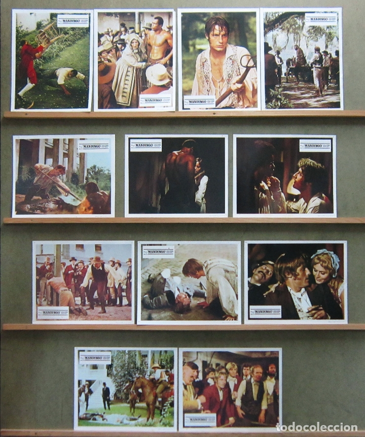 Cinema: ZT39 MANDINGO KEN NORTON JAMES MASON SUSAN GEORGE BLACK CAST SET COMPLETO 12 FOTOCROMOS ORIG ESTRENO