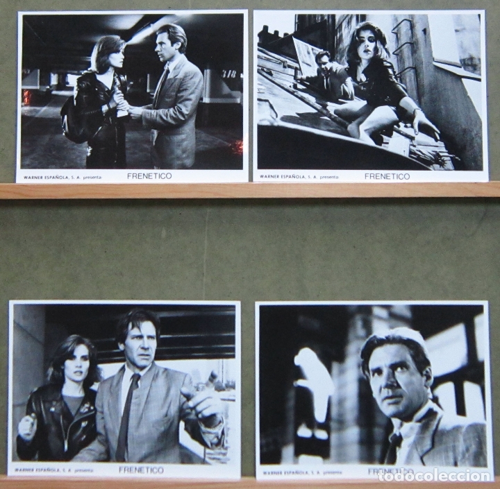 Cine: F30206D FRENETICO ROMAN POLANSKI HARRISON FORD 4 FOTOS B/N ORIGINALES ESPA&Ntilde;OLAS