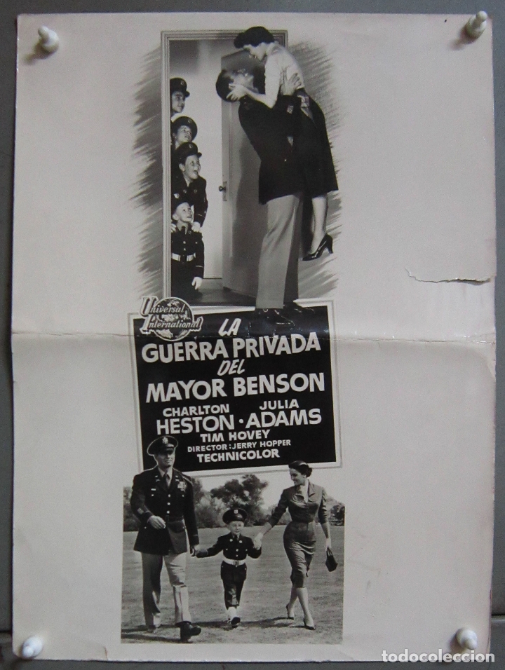 Cine: F29747D LA GUERRA PRIVADA DEL MAYOR BENSON CHARLTON HESTON FOTO ORIGINAL B/N ESPA&Ntilde;OLA