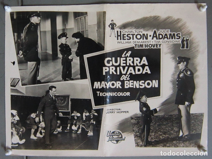 Cine: F29746D LA GUERRA PRIVADA DEL MAYOR BENSON CHARLTON HESTON FOTO ORIGINAL B/N ESPA&Ntilde;OLA