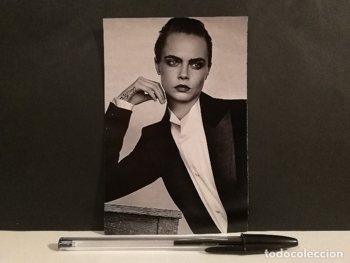 Cinema: TARJETA ACARTONADA - 10*15- BLANCO NEGRO - Cara Delevingne