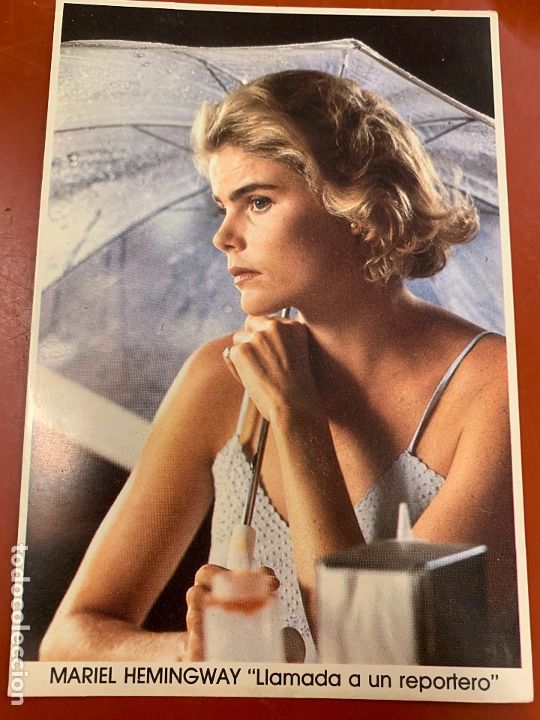 Cine: MARIEL HEMINGWAY - postal promocional de la pelicula. Mide 14,5x11cms, Lauren Films. Impecable