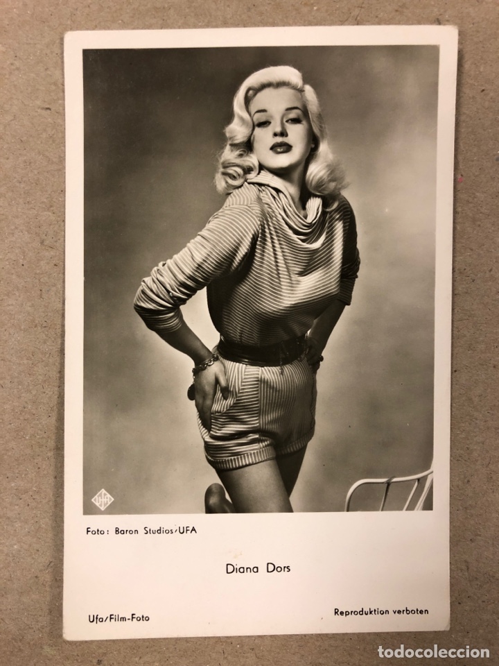 Cinema: DIANA DORS. FOTO POSTAL EN B/N UFA FILM FOTO. 9,2 x 14,2 Cms.