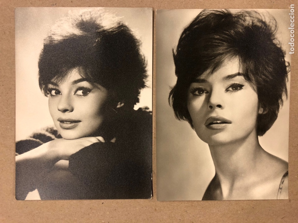 Cin&eacute;ma: PASCALE PETIT. 2 FOTO POSTALES EN B/N UFA. 10,5 x 15 Cms.