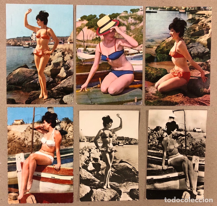 Cine: MARGARET PERKINS. LOTE 6 FOTO POSTALES (4 COLOR 3 B/N) EDICIONES RAKER