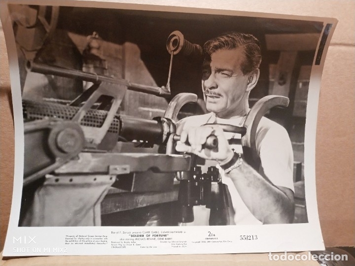 Cine: CLARK GABLE 1955 USA FOTO ORIGINAL