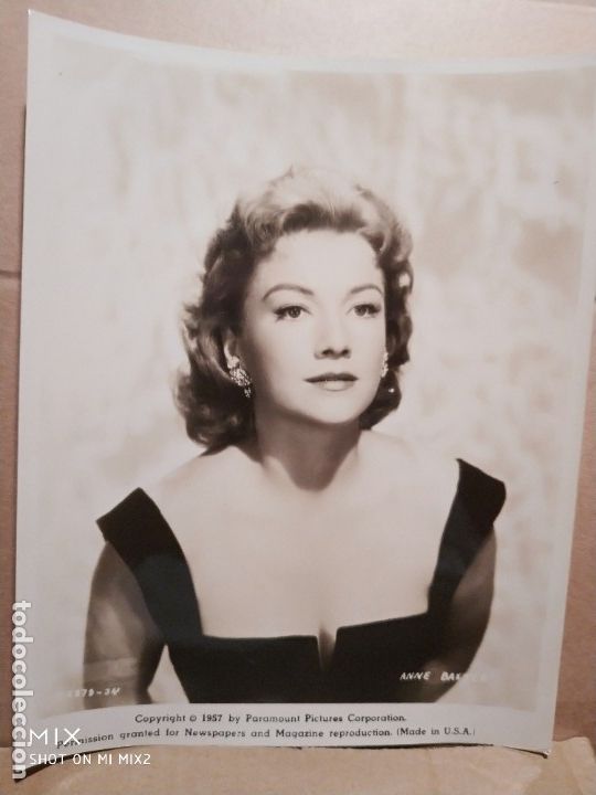 Cine: ANNE BAXTER FOTO PROMO 1957 USA