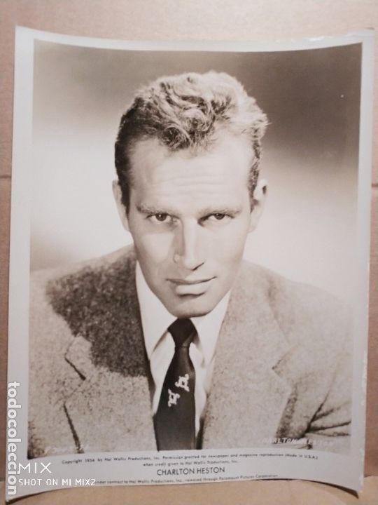 Cine: CHARLON HESTON PROMO PHOTO USA 1954