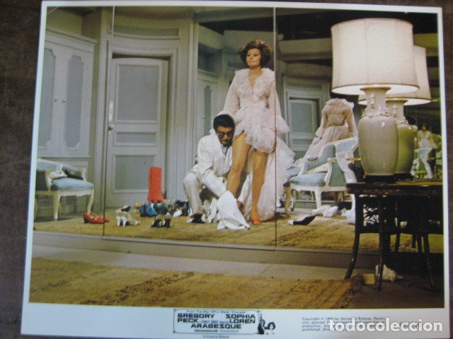 Cine: arabesque - foto original color fotocromo usa - sofia sophia loren