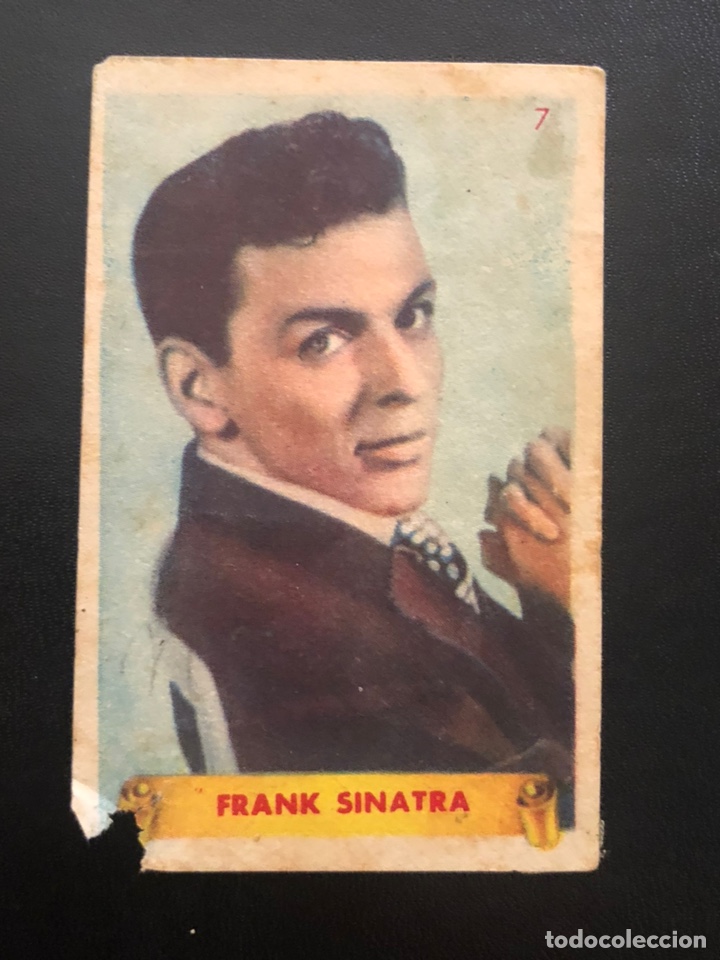 Cine: Cromo cine 7,5 x 5 cm frank sinatra