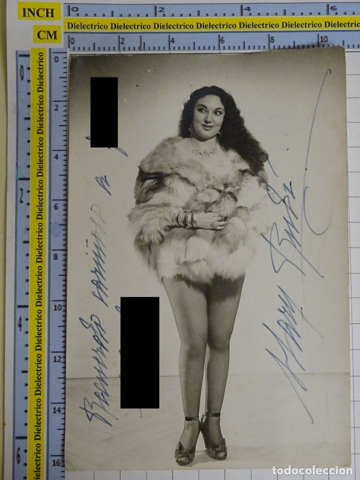 Cine: POSTAL DE CINE M&Uacute;SICA ACTRIZ ARTISTA. MARY RUB&Iacute;. AUT&Oacute;GRAFO DEDICATORIA. SEXY ER&Oacute;TICA. 128